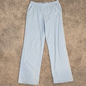 Vintage Cheetah Y2k Pastel Blue Track Pants Medium